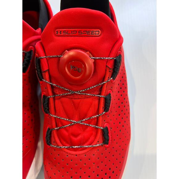 Under Armour Unisex Slip Speed Red Mesh Training Shoes - Picture 9 of 10